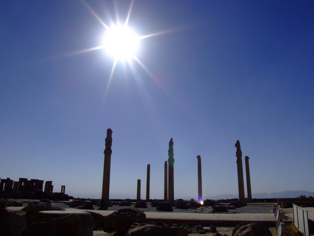 Ancient Columns at Persepolis Iran