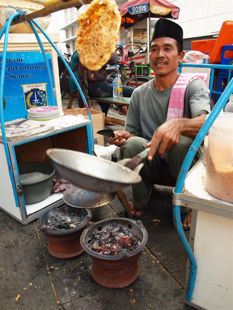 Kerak Telor's Vendor at Kota Tua Jakarta