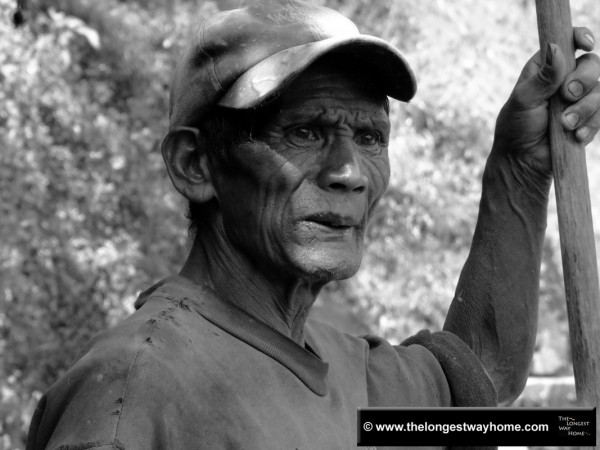Real Ifugao Rice Terrace Worker, Sagada, The Philippines